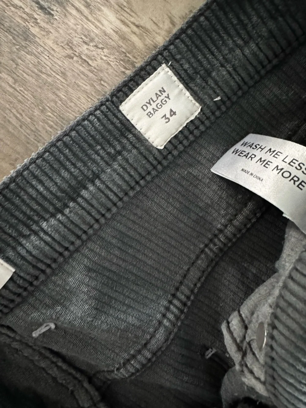 PacSun Men's Dark Gray Corduroy Dylan Baggy Pants - Picture 4 of 12